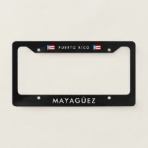 Marco para placa de Mayaguez PR Orgullo Boricua Au