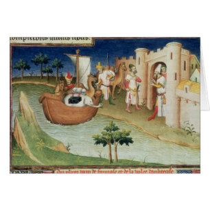 Marco Polo con los elefantes y los camellos que