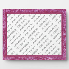 Marco púrpura clásico Añadir placa fotográfica