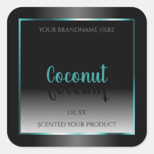 Marco Verde azulado de etiquetas de productos en b