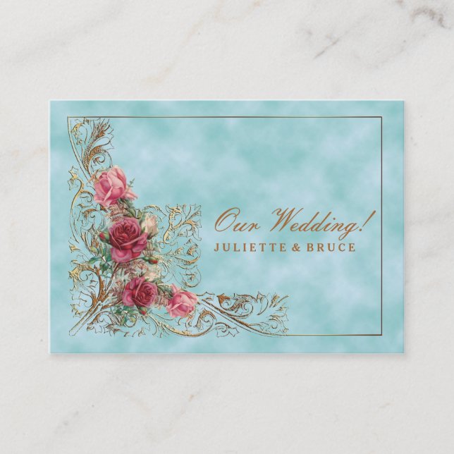 Marco victoriano - Suite de invitación a la boda (Anverso)