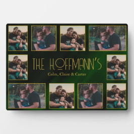 Marcos de oro verde esmeralda elegante para 10 fot