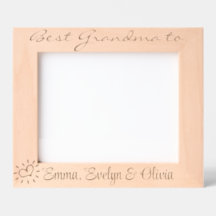 10 x 8", para la abuela de los trillizos, 3 nietos