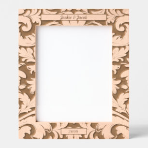 Marcos Grabados 8x10 Leaves botánicas negrita con texto Personaliz