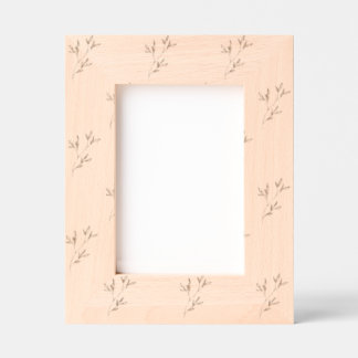Marcos Grabados Aesthetic Wooden Photo Frame for Modern Home Decor