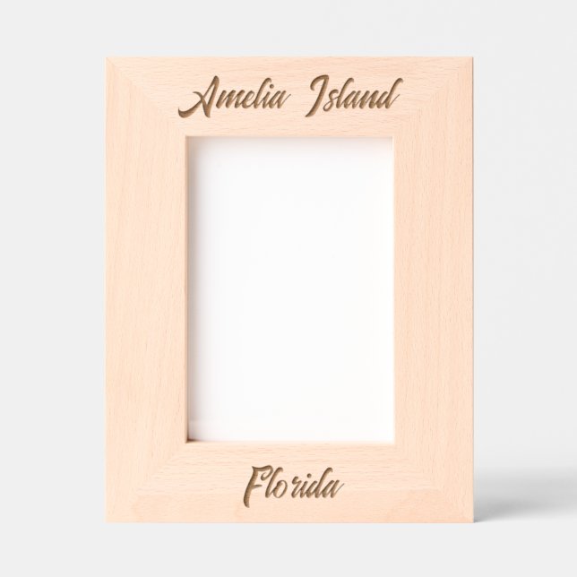 Marcos Grabados Amelia Island Florida Laser Engraved Frame (Anverso)