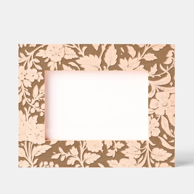 Marcos Grabados Antique Gold Floral Indian Lac-work Black Pattern (Anverso)