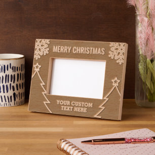 Marcos Grabados Árbol de Navidad minimalista personalizado Festivo
