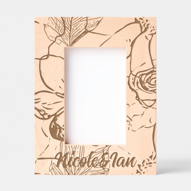 Marcos Grabados Arte de Madera Personalizado (Anverso)