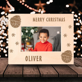 Marcos Grabados Baloncesto Ball Deportes Feliz Navidad