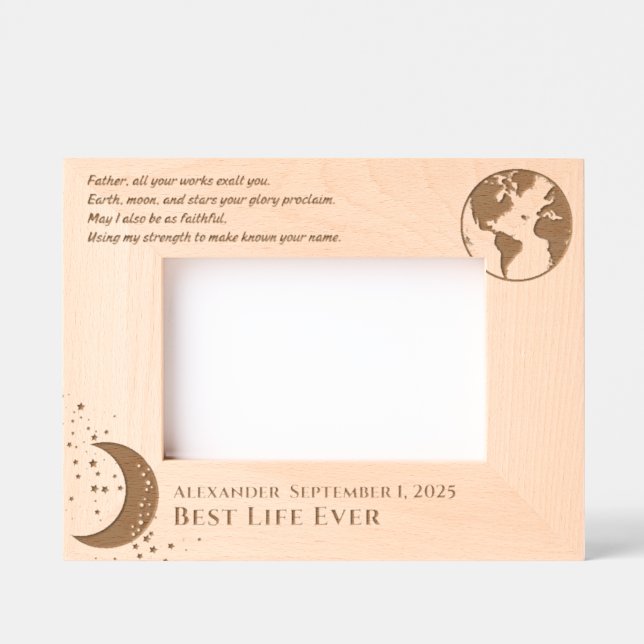 Marcos Grabados Baptismo JW Keepsake-Gift por los hermanos (Anverso)