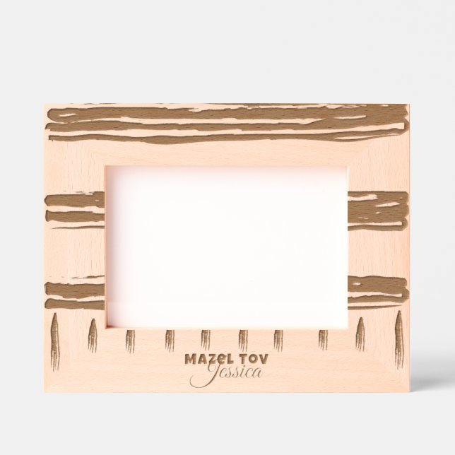 Marcos Grabados Bar Bat Mitzvah Tallit (Anverso)