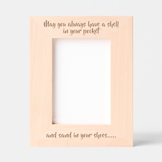 Marcos Grabados Beach Saying (Anverso)