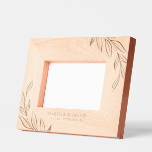 Marcos Grabados Boda Botánico Sencilamente Elegante