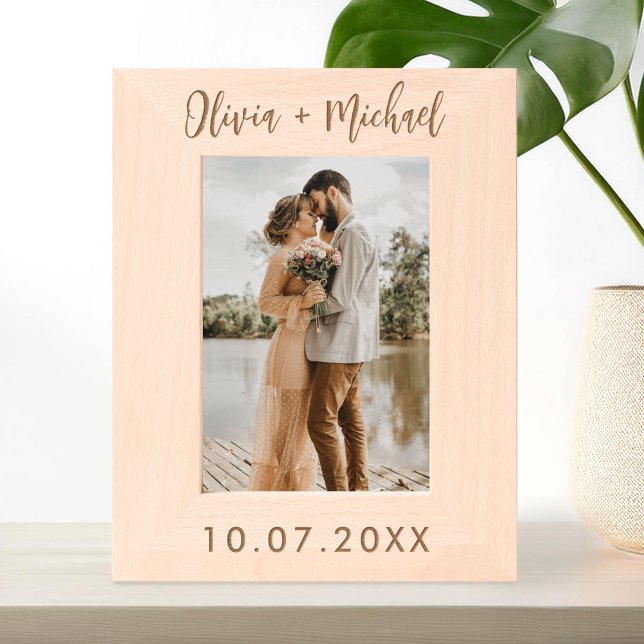 Marcos Grabados Boda de fecha y nombre personalizado (Subido por el creador)