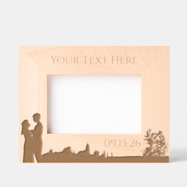 Marcos Grabados Boda floral natural personalizado