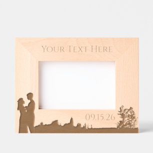 Marcos Grabados Boda floral natural personalizado