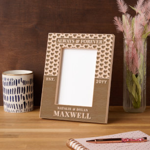 Marcos Grabados Boda y aniversario de pareja moderna personalizada