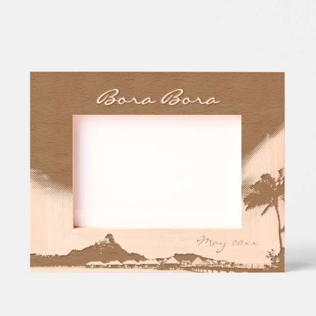 Marcos Grabados Bora Bora 7" x 5" (Anverso)