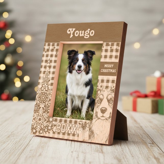Marcos Grabados Border Collie dog - Border Reindeer (Subido por el creador)