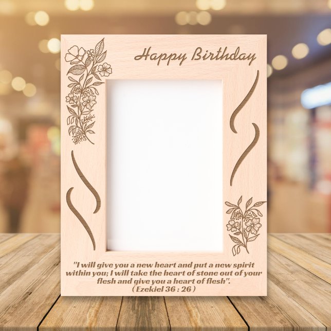 Marcos Grabados Bouquet floral botánico cumpleaños Sagrada Biblia  (Subido por el creador)