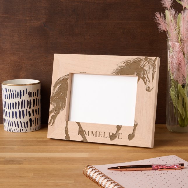 Marcos Grabados Caballo personalizado (Izquierda)