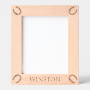 Marcos Grabados Caballo Personalizado Nombre Herradura Ecuestre