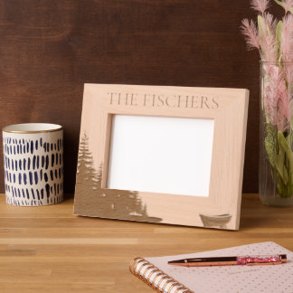 Marcos Grabados Cabaña Rústica Foto Familiar de Pescador Personali