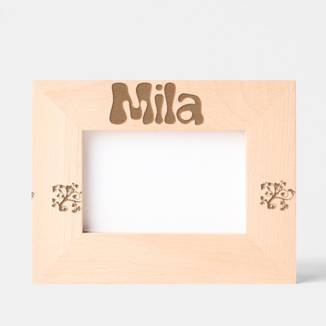 Marcos Grabados Cadre Photo à Poser "Mila" – Décoration Chambre (Anverso)