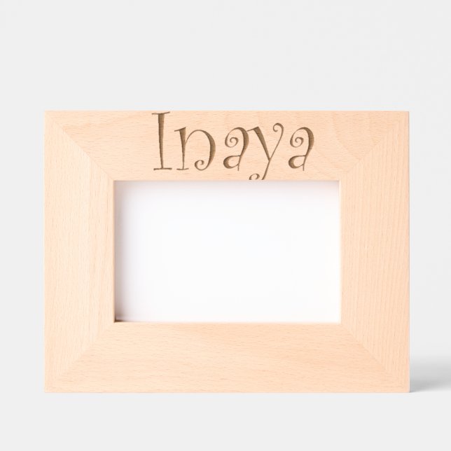 Marcos Grabados Cadre photo personnalisé Inaya / Custom frame Girl (Anverso)