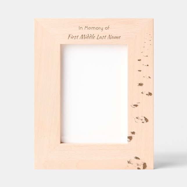 Marcos Grabados Christian Scripture Keepsake Footprints in Sand (Anverso)