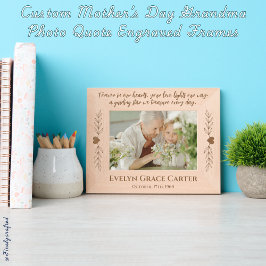 Marcos Grabados Cita fotográfica del Día de la Madre personalizado
