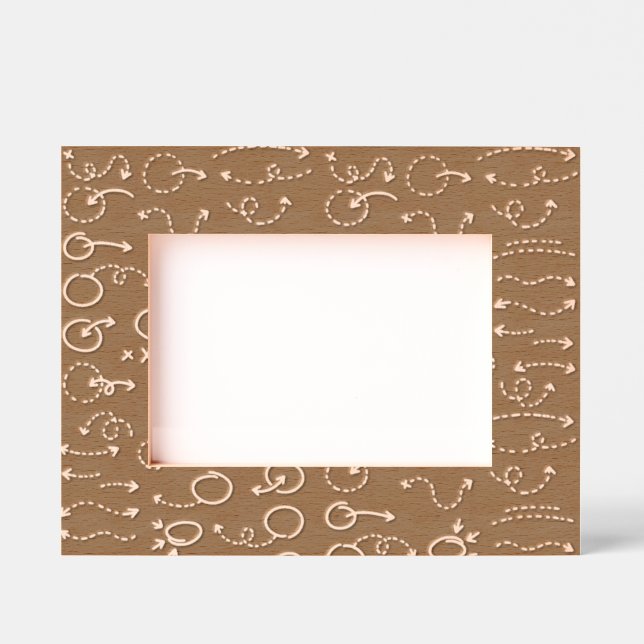 Marcos Grabados Coach Strategy Etched Wooden Frame Engraved Frames (Anverso)