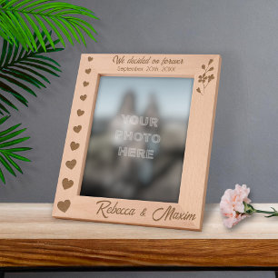 Marcos Grabados Corazones bodas que decidimos en Personalizado par