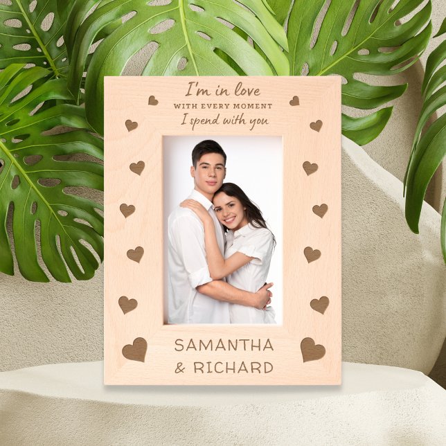 Marcos Grabados Corazones de amor Cita dos nombres personalizados (Subido por el creador)