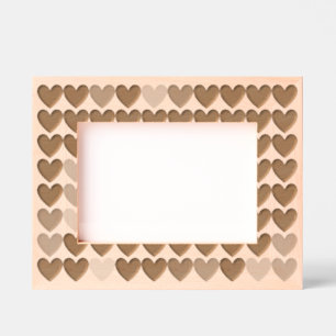 Marcos Grabados Corazones elegantes en un patrón moderno y sencill