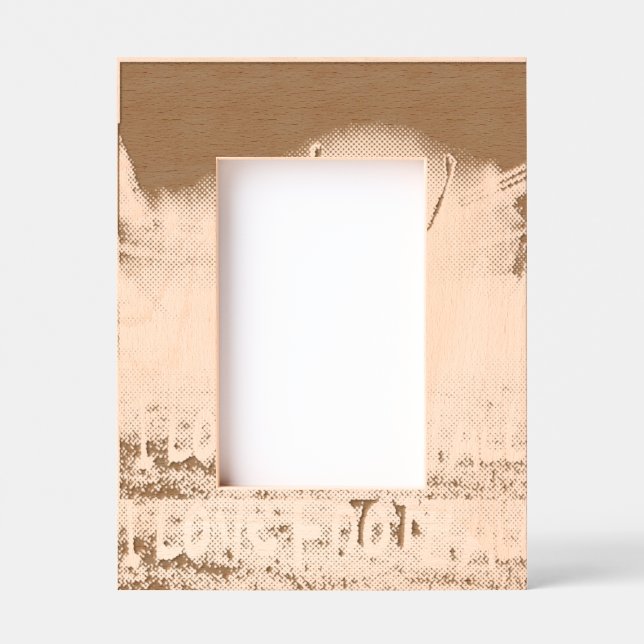 Marcos Grabados Custom 4" x 6" Portrait Frame, FrameStyle: natural (Anverso)