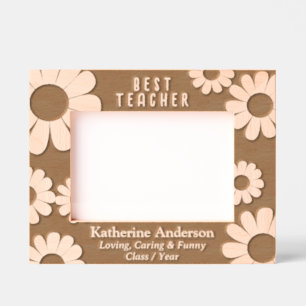 Marcos grabados Daisy Mejor Maestra