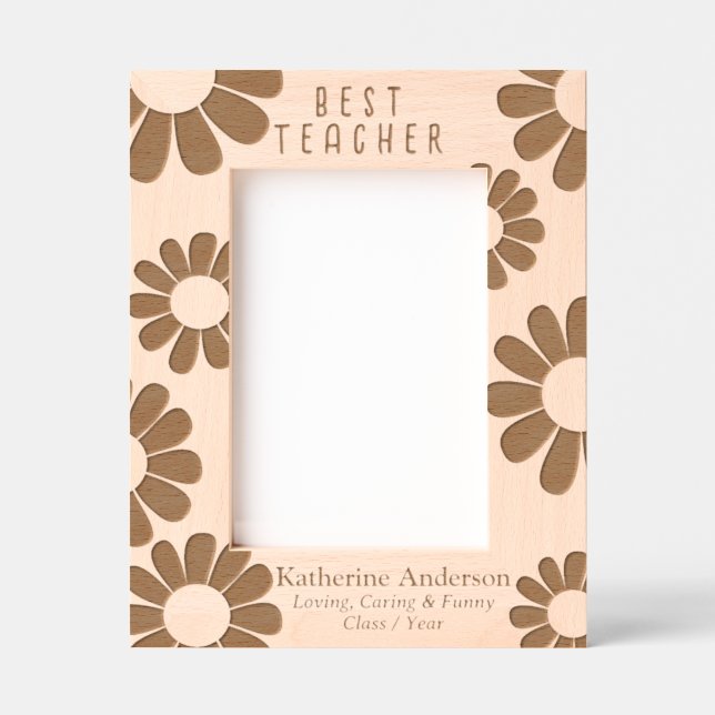 Marcos grabados Daisy Mejor Profesor (Anverso)