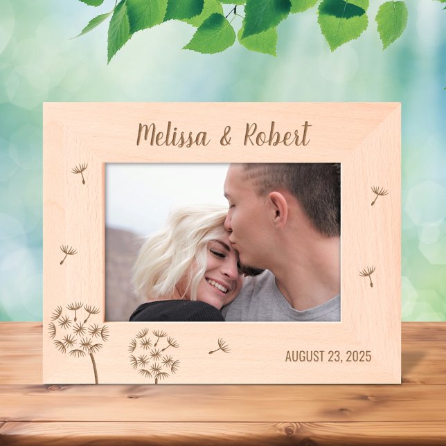 Marcos Grabados Dandelion Flowers Pareja Aniversario 7x5 (Subido por el creador)
