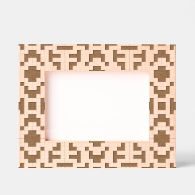 Marcos grabados de diseño de rompecabezas cruzadas (Anverso)