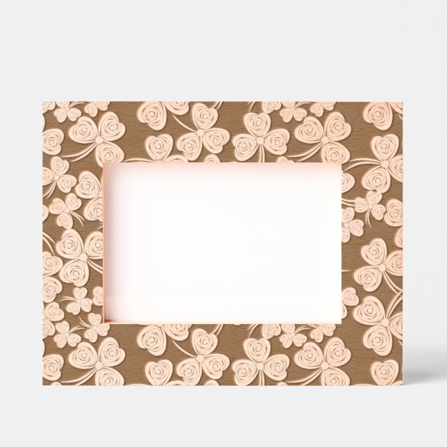 Marcos grabados de diseño Shamrock (Anverso)