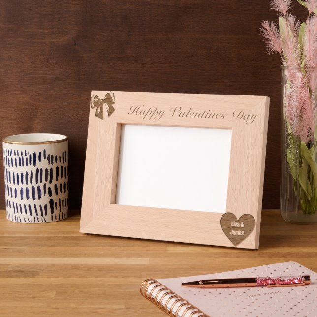 Marcos Grabados "Día de San Valentín" personalizado (Izquierda)