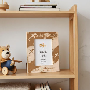 Marcos Grabados Dibujo personalizado de aviones en vuelo para niño