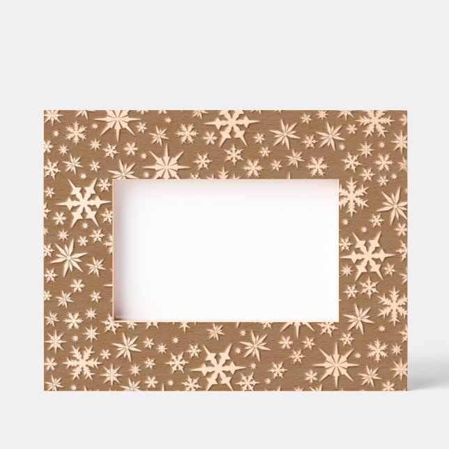 Marcos Grabados Diseño de copos de nieve (Anverso)