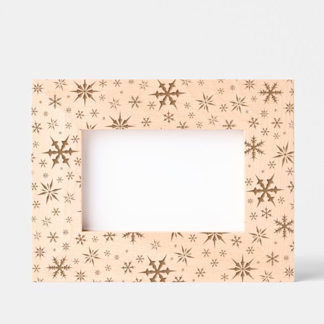 Marcos Grabados Diseño de copos de nieve (Anverso)