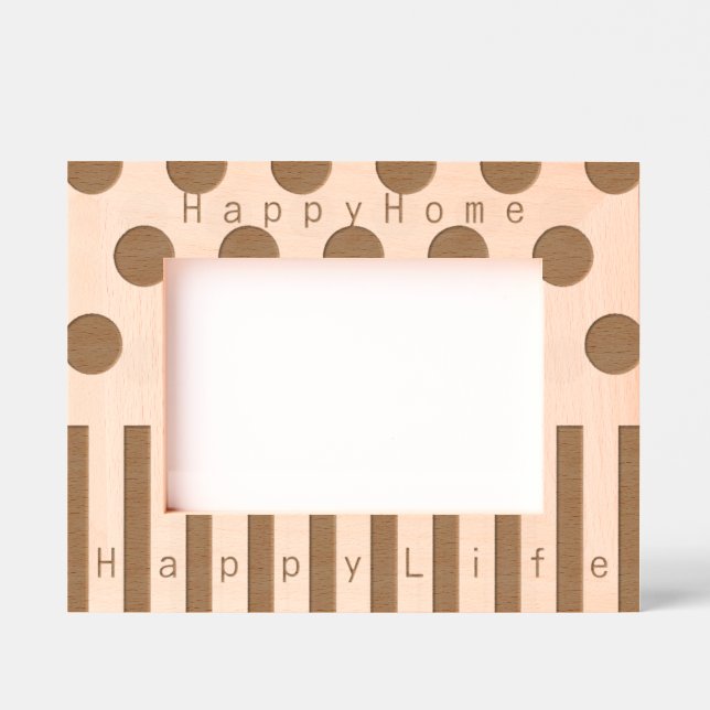 Marcos Grabados Diseño geométrico Inspirador personalizado (Anverso)