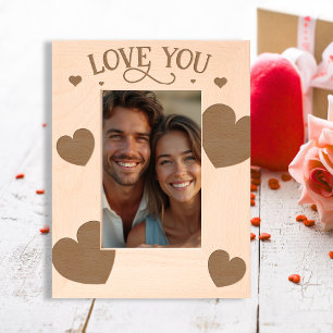 Marcos Grabados Diseño romántico decorado con el corazón
