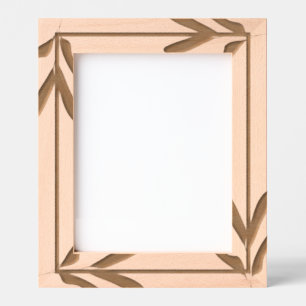 Marcos Grabados Ejemplo de imagen láser de hojas