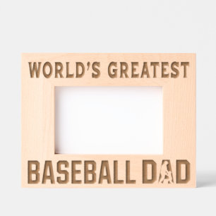 Marcos Grabados El mejor papá de béisbol del mundo